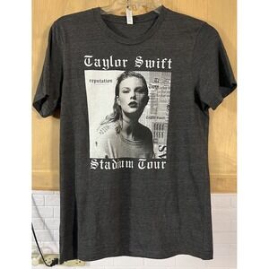 Taylor Swift Reputation 2018 Stadium Tour Concert Tee T-shirt Top Gray Medium